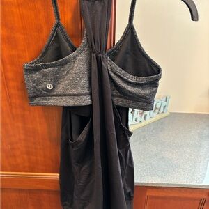 Women’s Lululemon gray and black tank, size 6